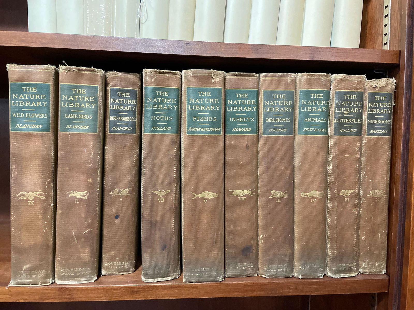 1904 VOl. 1-10 "The Nature Library" by Neltje Blanchan, W.J. Holland, & More (1 of 9)