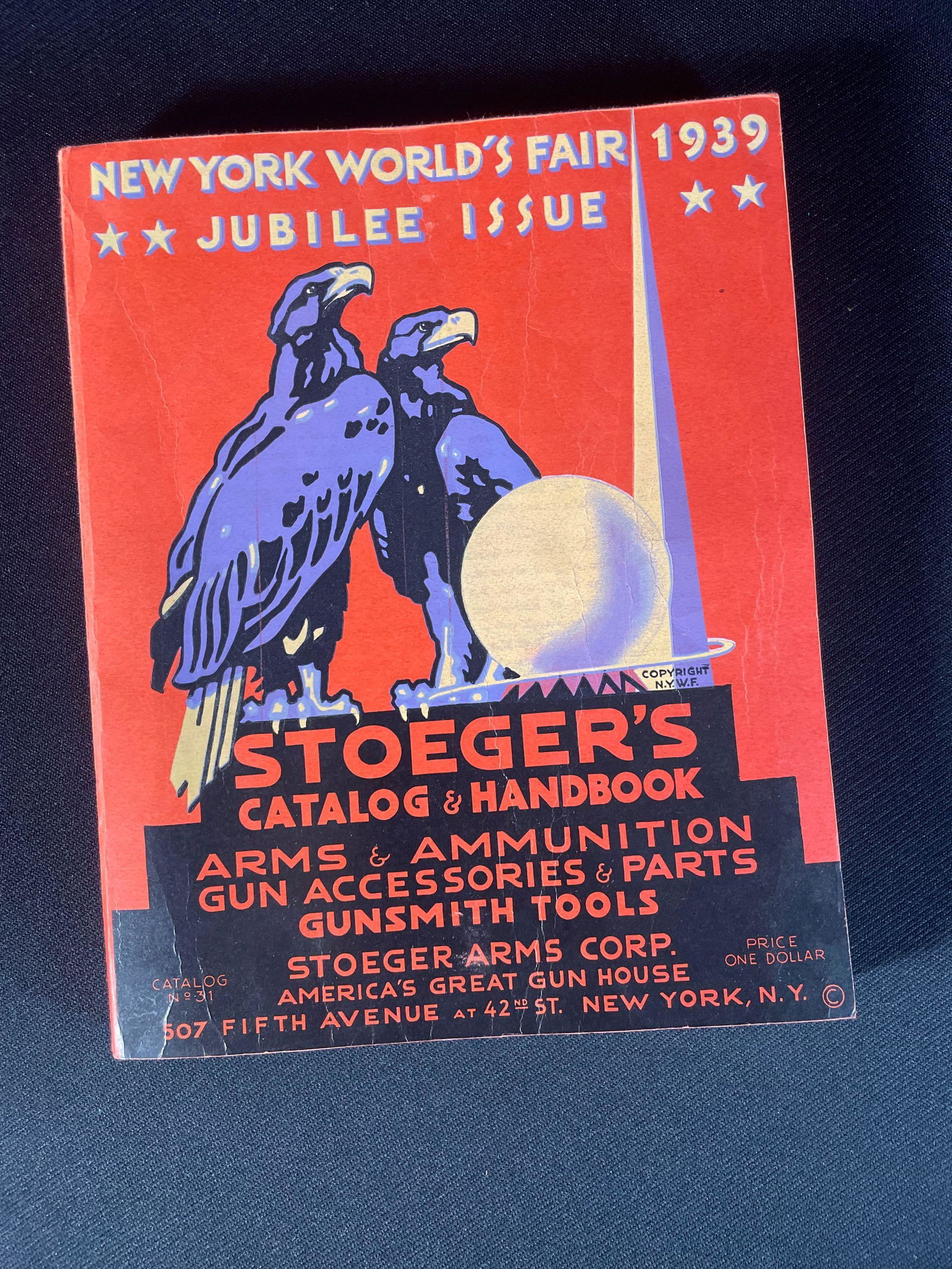 1939' Stoeger's Catalog and Handbook #31 , New York Worlds Fair "Jubilee Issue" Paper Back (1 of 4)