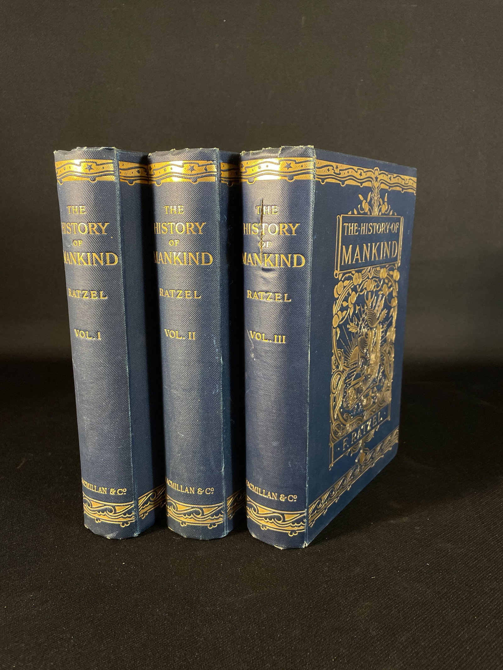 Ratzel, Friedrich (3) Vol. "The History of Mankind" , Published in 1896: London, Macmillan And Co. Ltd. New York: The Macmillan Co. 1896