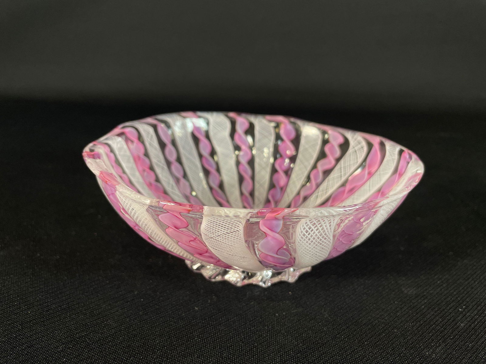 Murano Italian Pink Art Glass Bowl – Boston Mid Century Modern