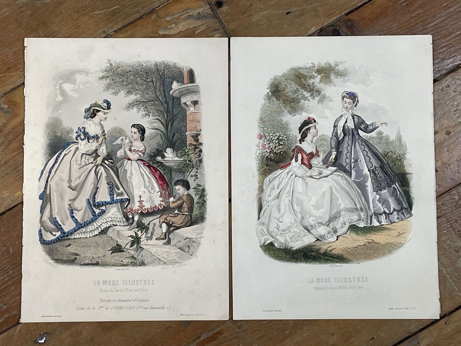 (12) "La Mode Illustree" Etchings: ...