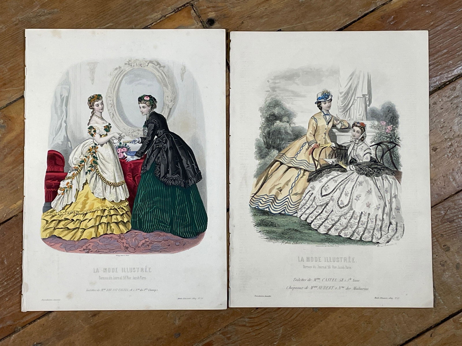 (12) "La Mode Illustree" Etchings: ...