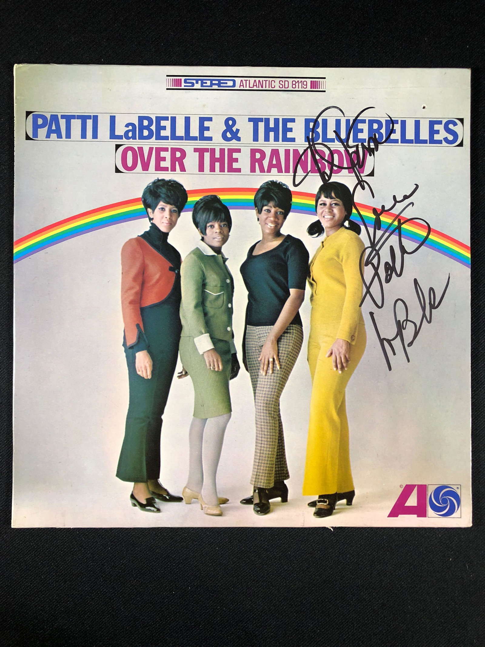 Patti LaBelle and The Bluebelles "Over The Rainbow" Autographed Album Signed by Patty LaBelle: ...