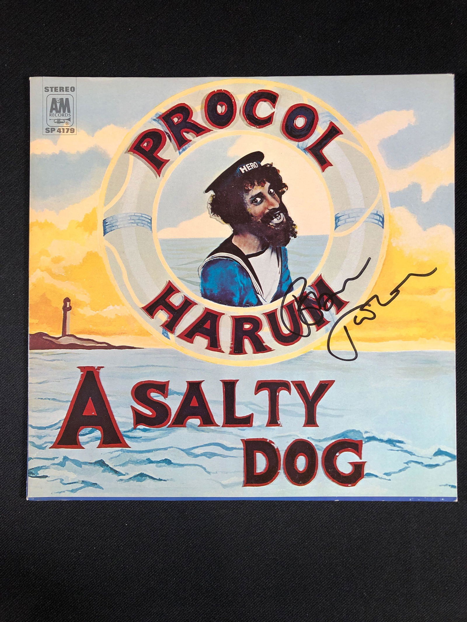 Procol Harum "A Salty Dog" Autographed Album Signed by Robin Trower (1 of 8)
