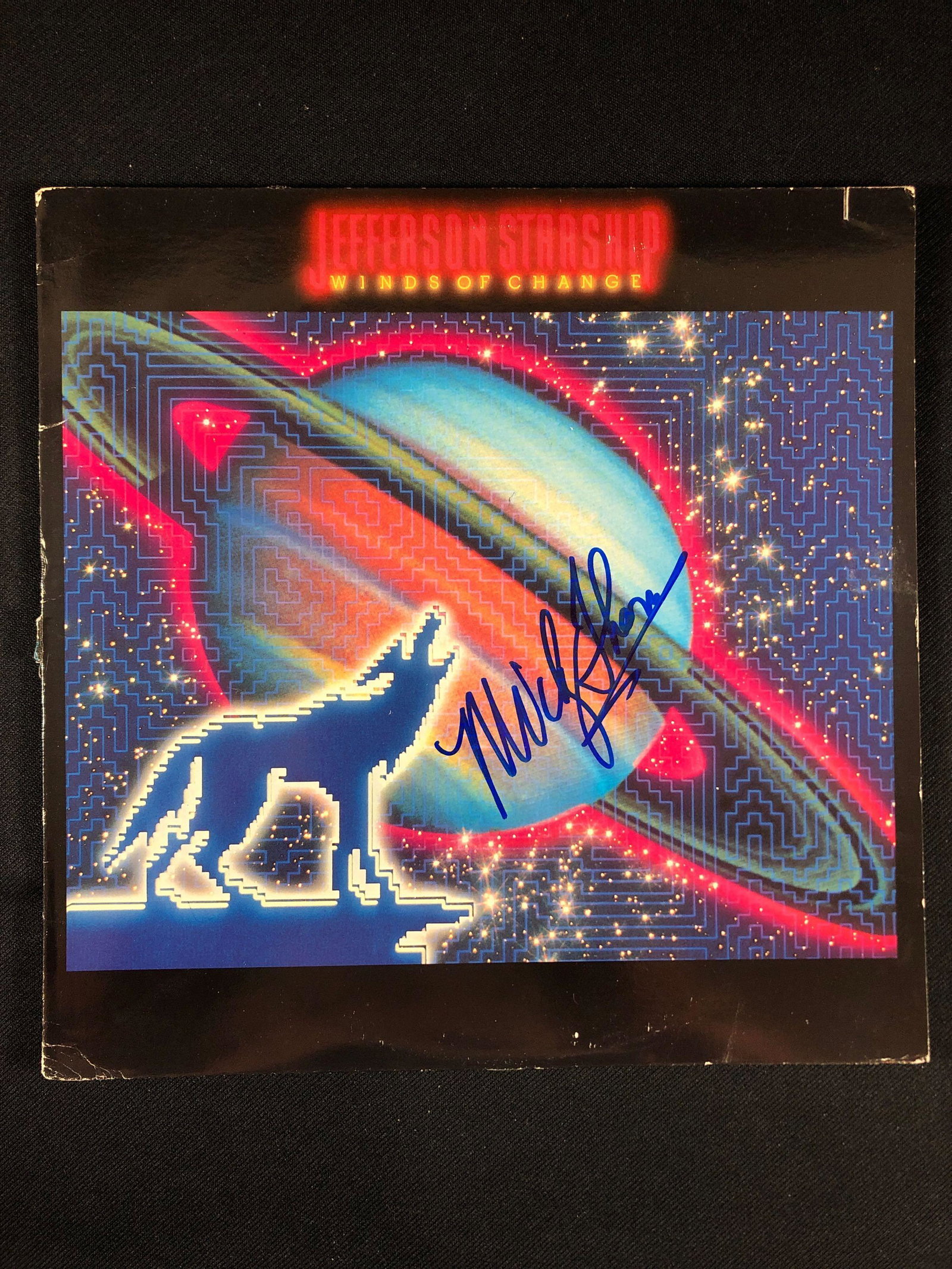 Jefferson Starship "Winds of Change" Autographed Album Signed by Mickey Thomas: ...