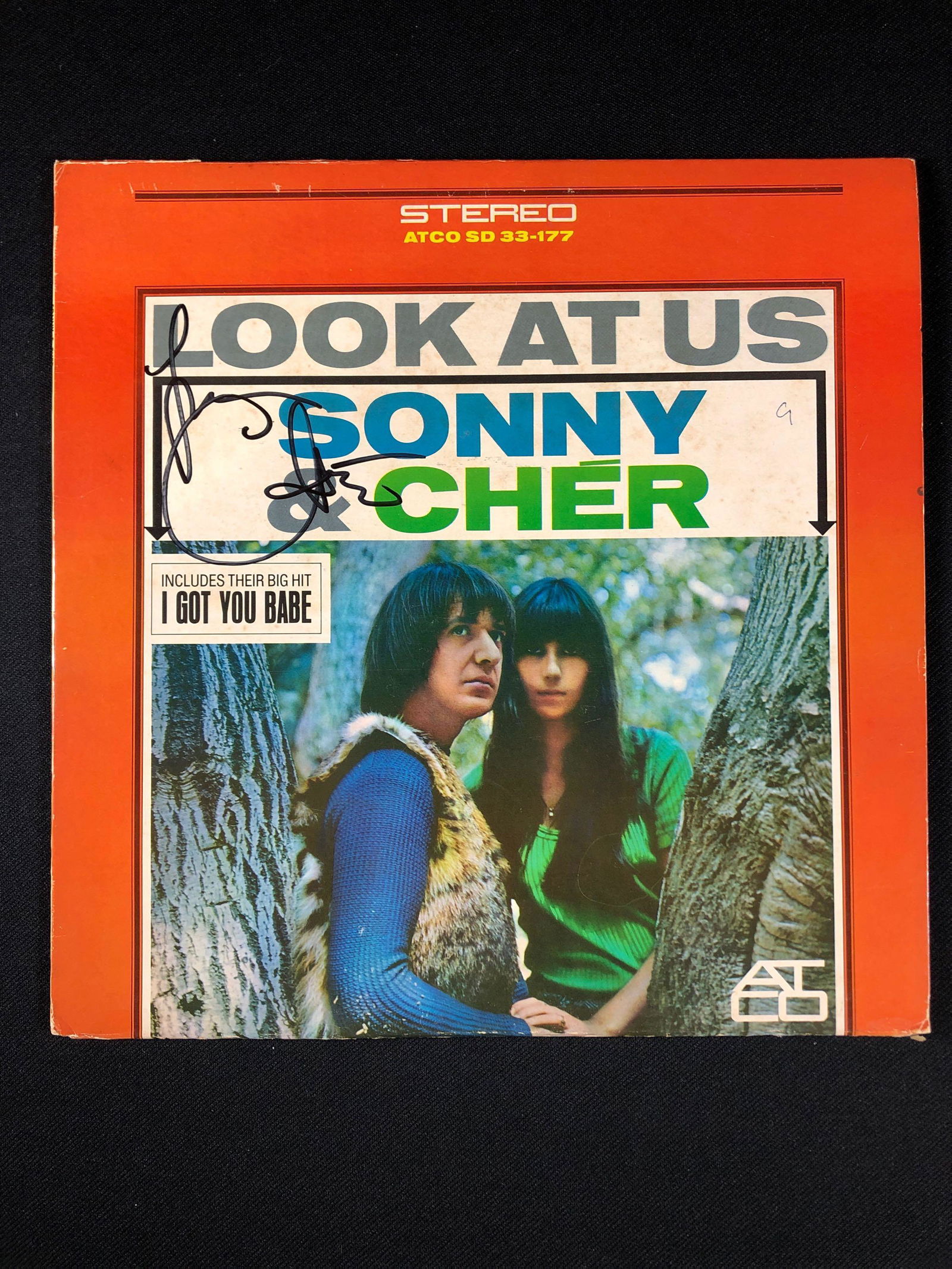 Sonny and Cher "Look at Us" Autographed Album Signed by Cher (1 of 6)