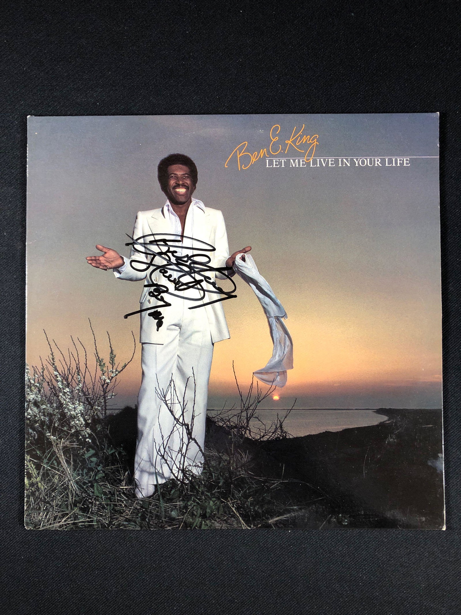 Ben E. King "Let Me Live in Your Life" Autographed Album: ...