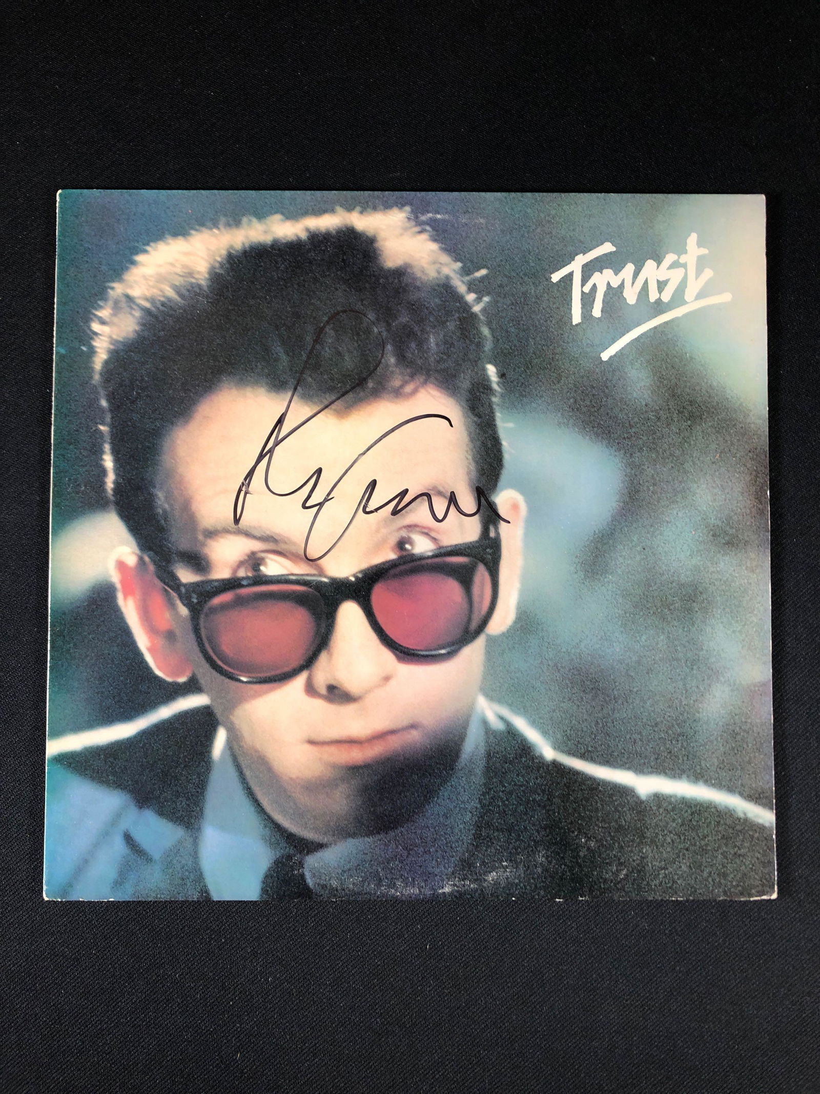 Elvis Costello and The Attractions "Trust"  Autographed Album Signed by Elvis Costello (1 of 4)