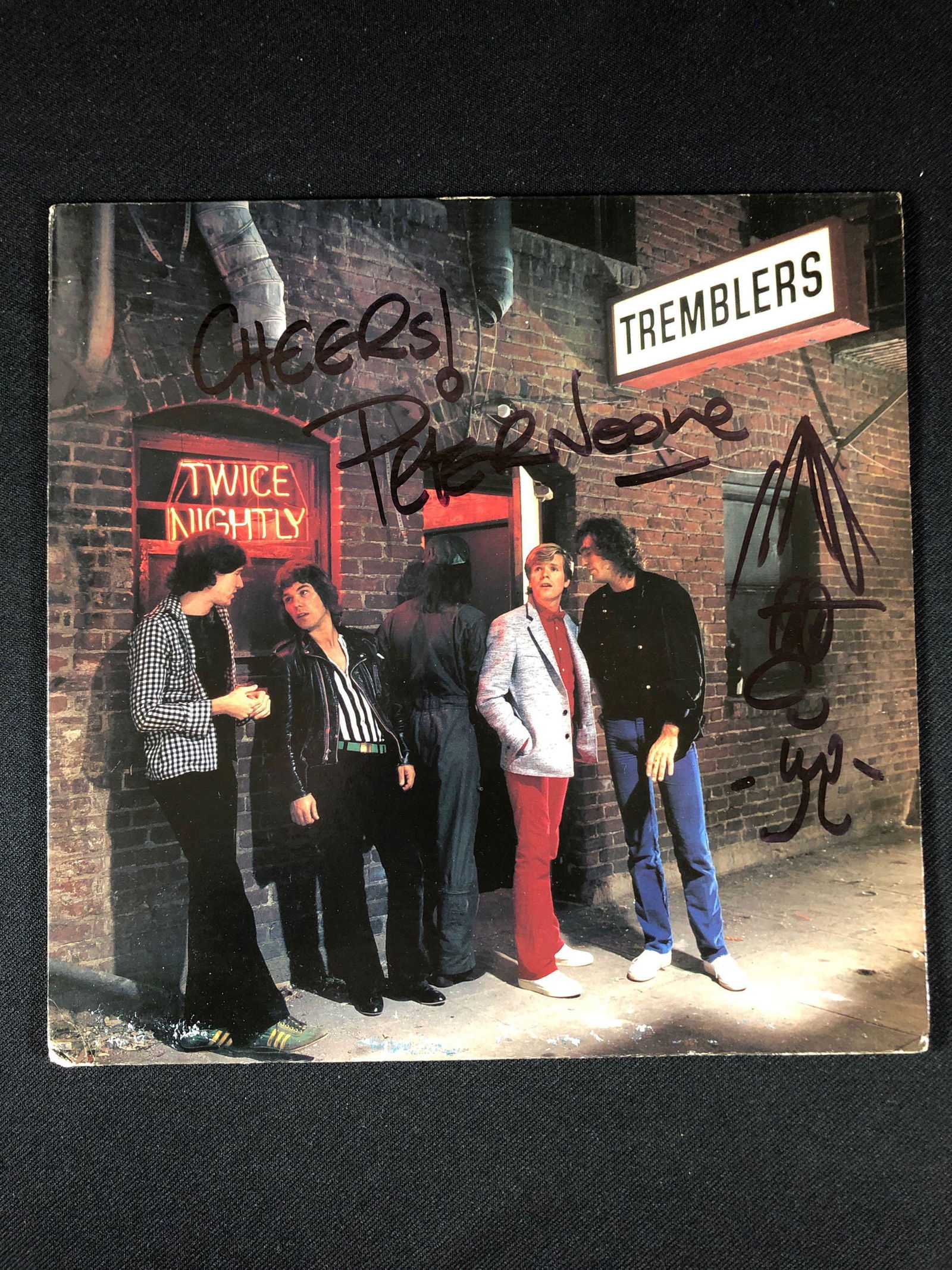 Tremblers "Twice Nightly" Autographed Album Signed by Peter Noone (1 of 7)