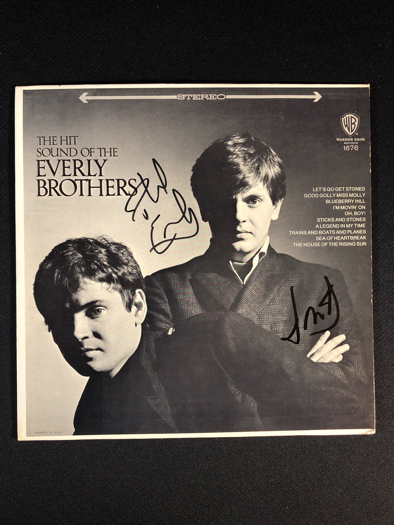 Everly Brothers "The Hit Sound Of The" Autographed Album Signed by Phil and Don Everly: ...