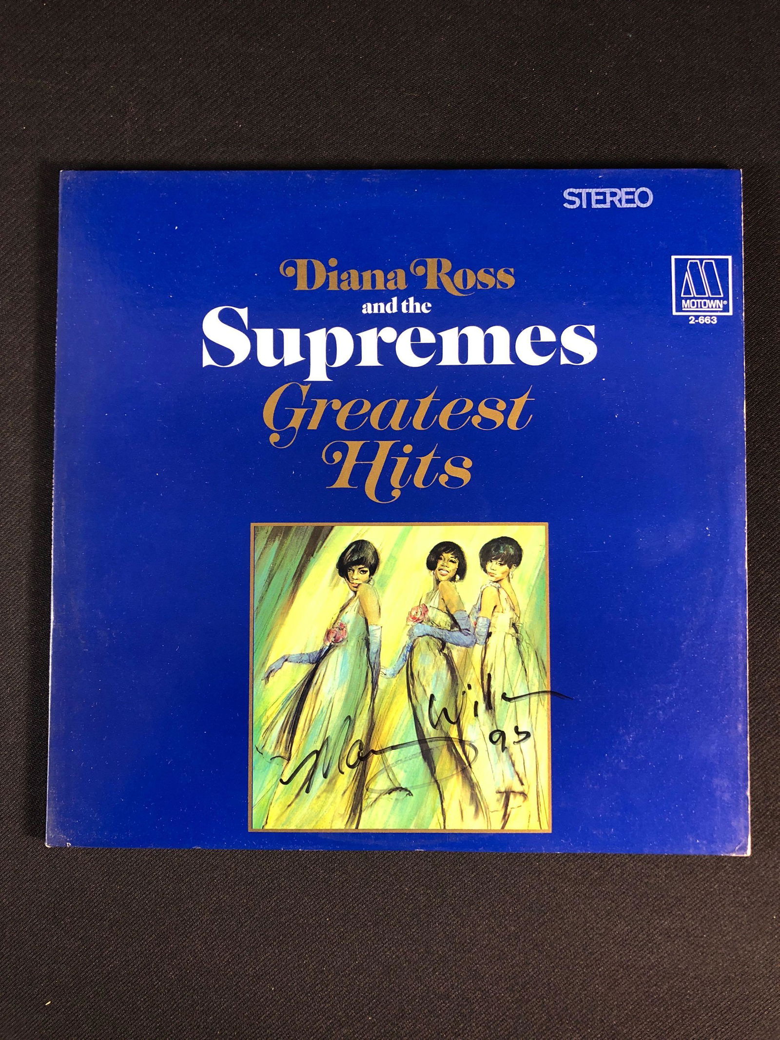 Diana Ross and The Supremes "Greatest Hits" Autographed Album Signed by Mary Wilson (1 of 9)
