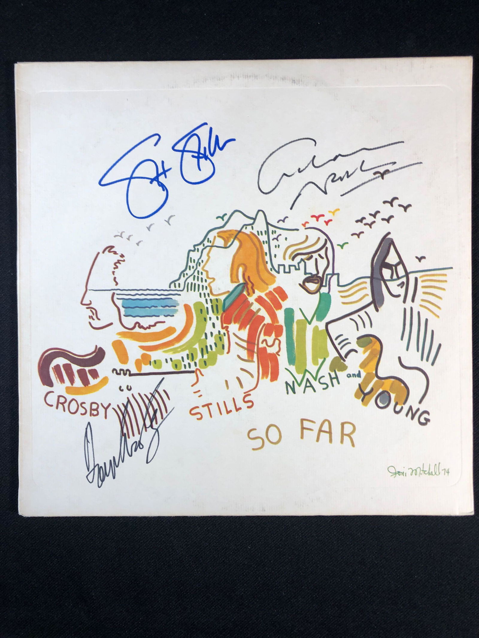 Crosby, Stills, Nash, and Young "So Far" Autographed Album (1 of 10)