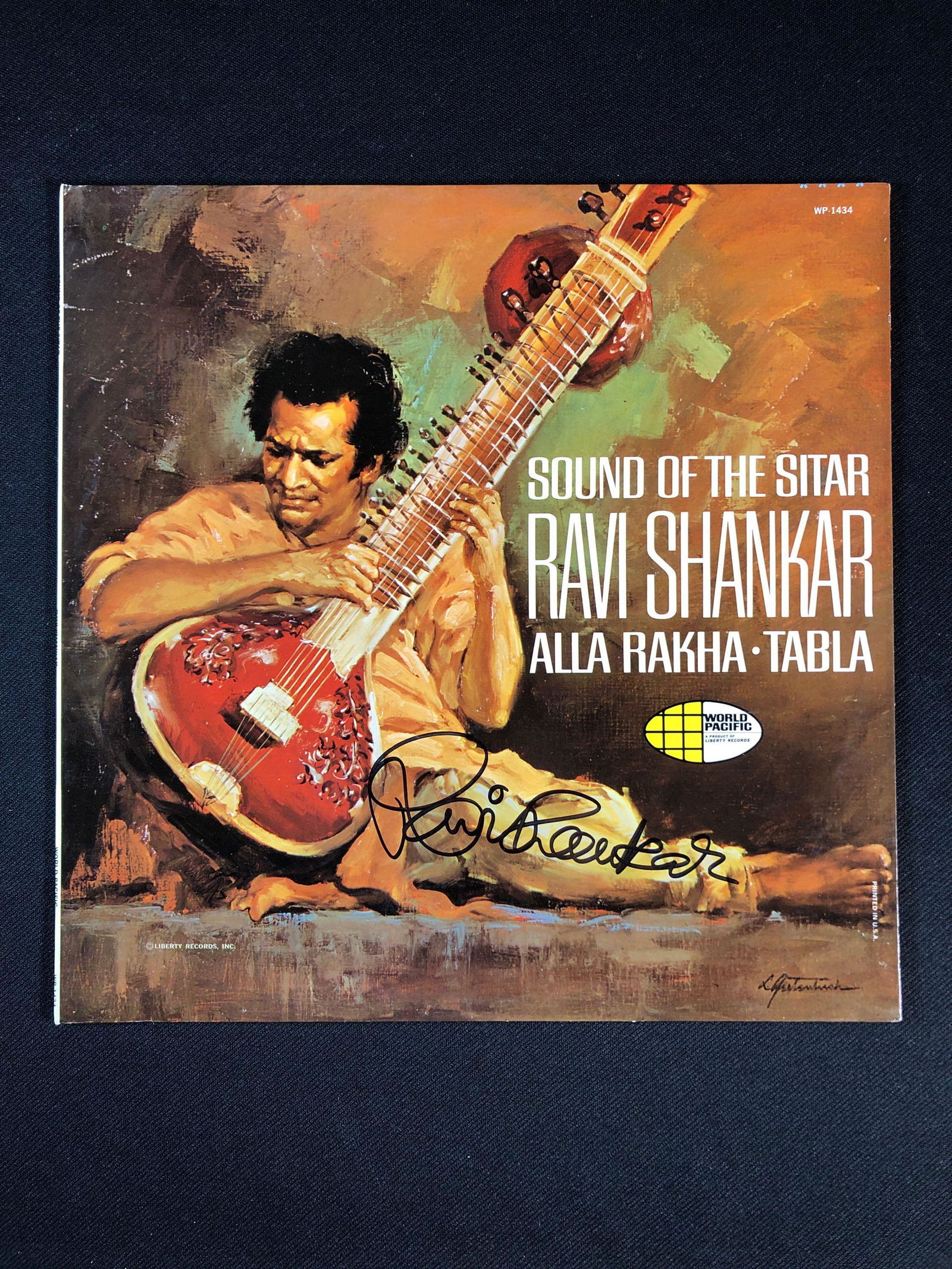 Ravi Shankar "Sounds of The Sitar" Autographed Album (1 of 8)