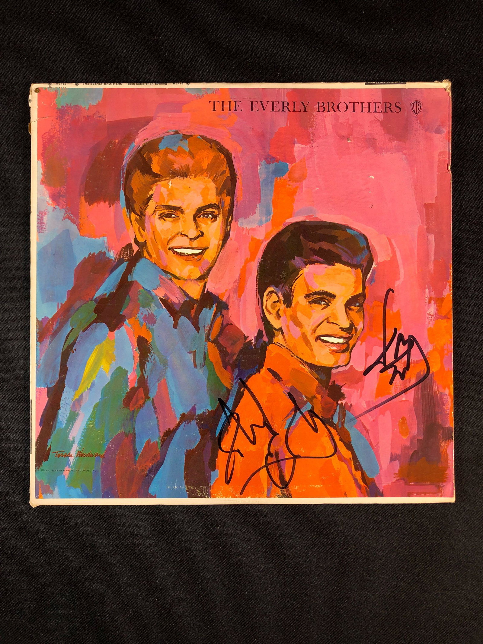 The Everly Brothers "Both Sides of The Evening" Autographed Album Signed by Phil and Don Everly: ...