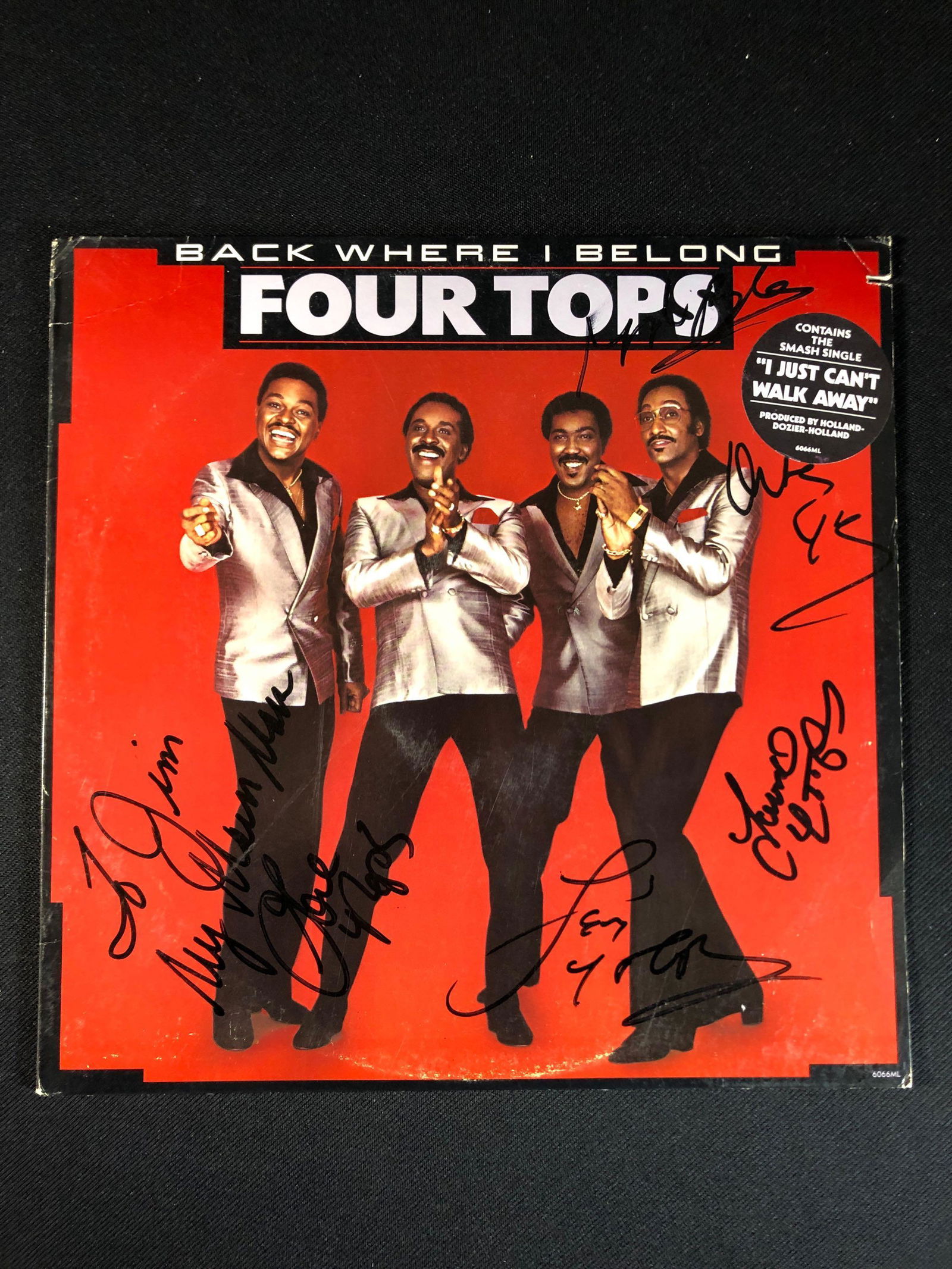 Four Tops "Back Where I Belong" Autographed Album (1 of 11)