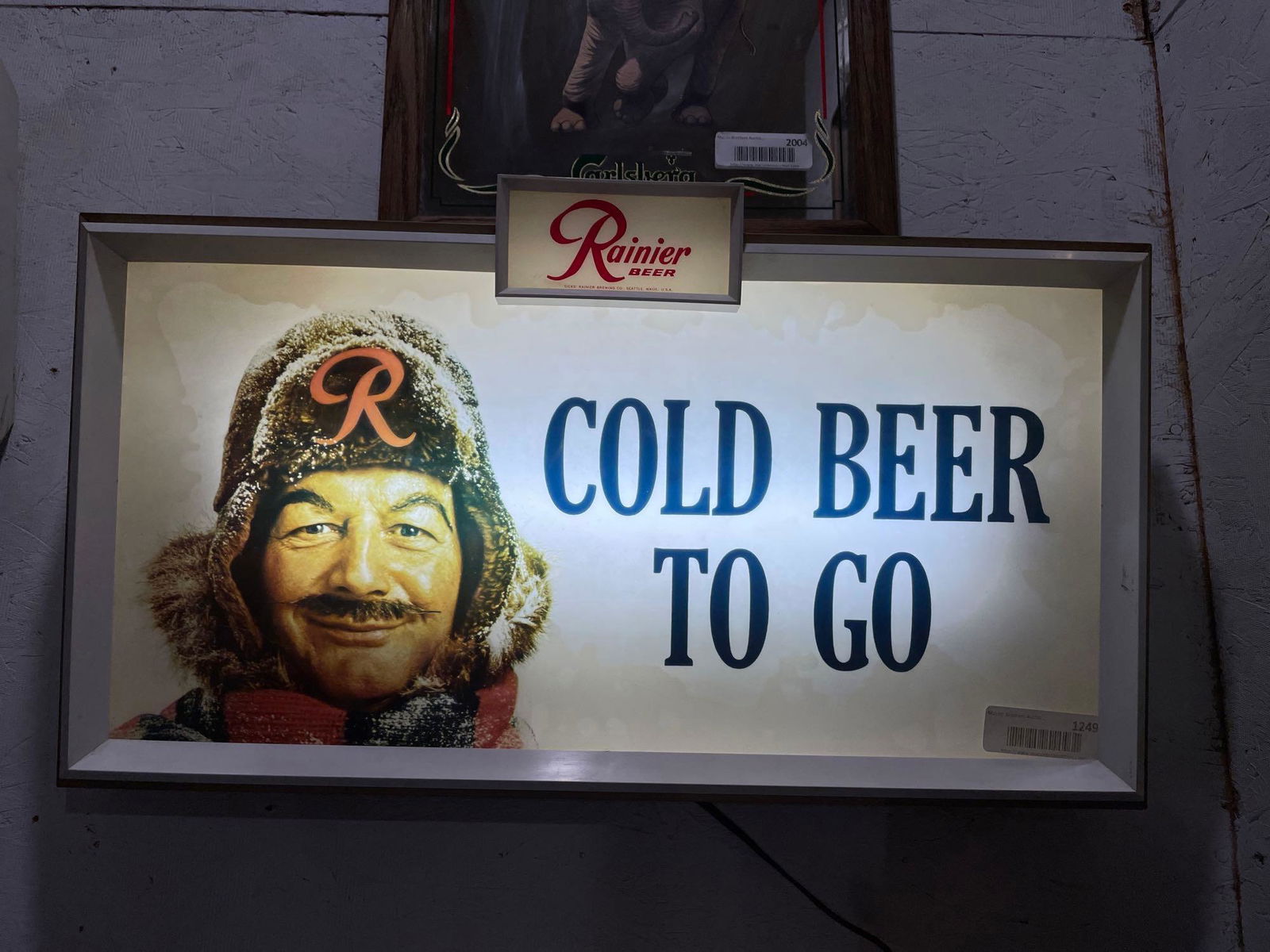 Light Up Rainier to Go Sign 12-1/2" x 23-1/2" (1 of 2)