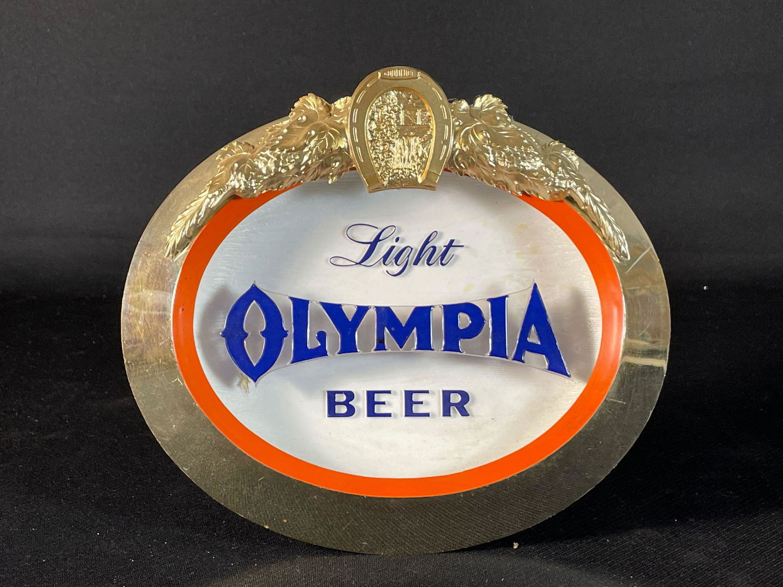 Olympia Beer Sign 8" x 9-1/2" (1 of 2)