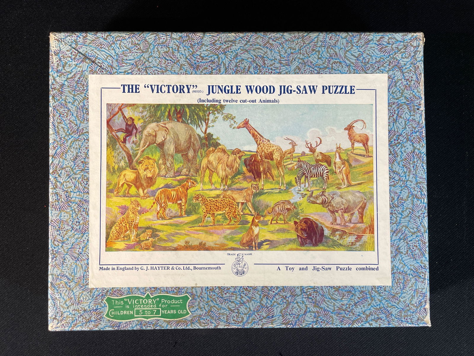 Victory Plywood Jig-Saw Puzzle 14-3/4" x 8" (1 of 3)