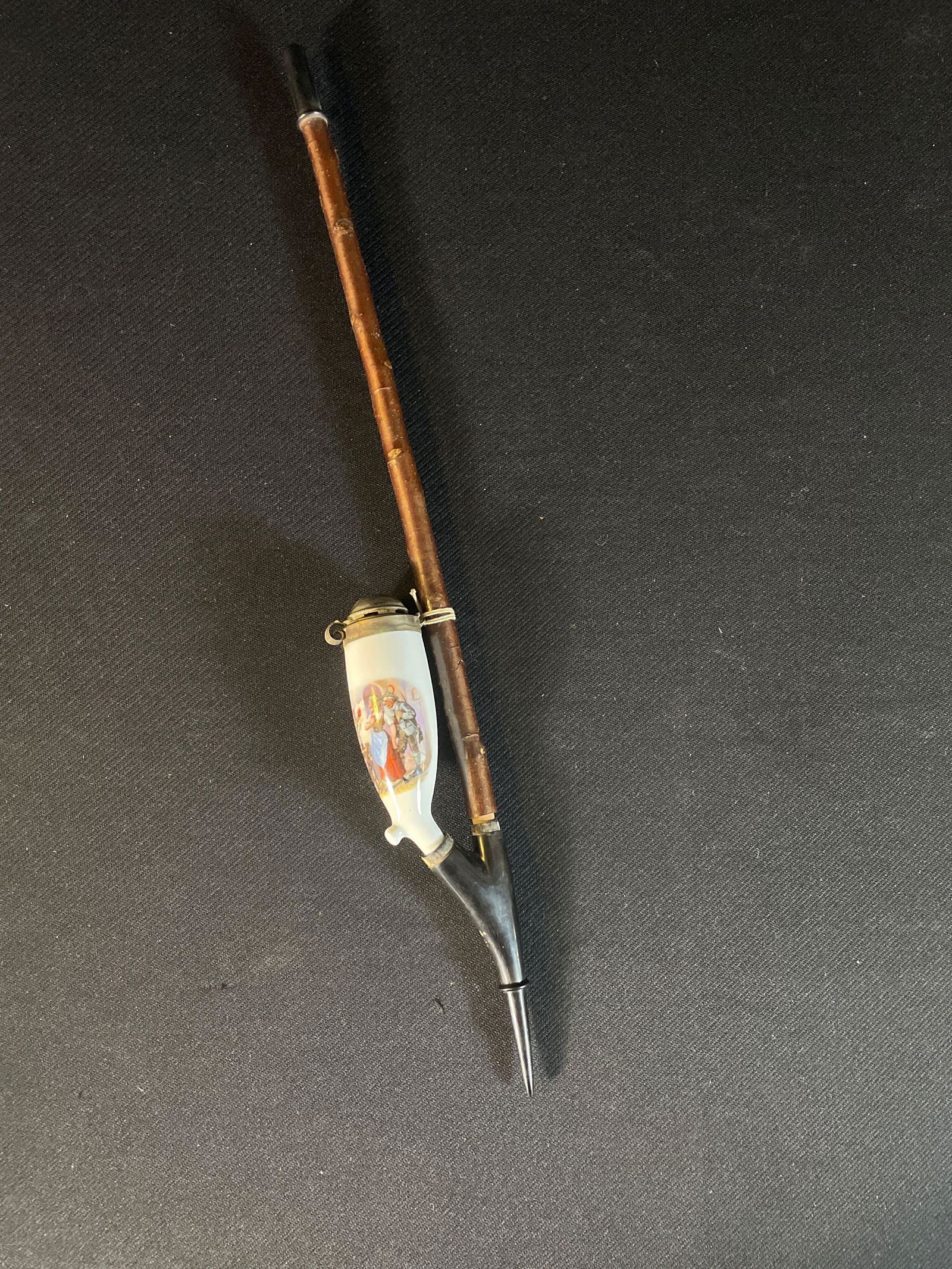 19" German Porcelain Tobacco Pipe (1 of 5)