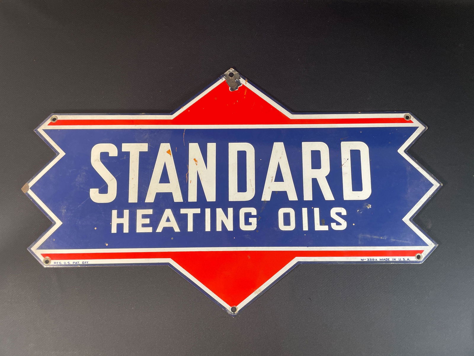 Standard Heating Oil Enamel Sign 17-3/4" x 29-3/4" (1 of 4)