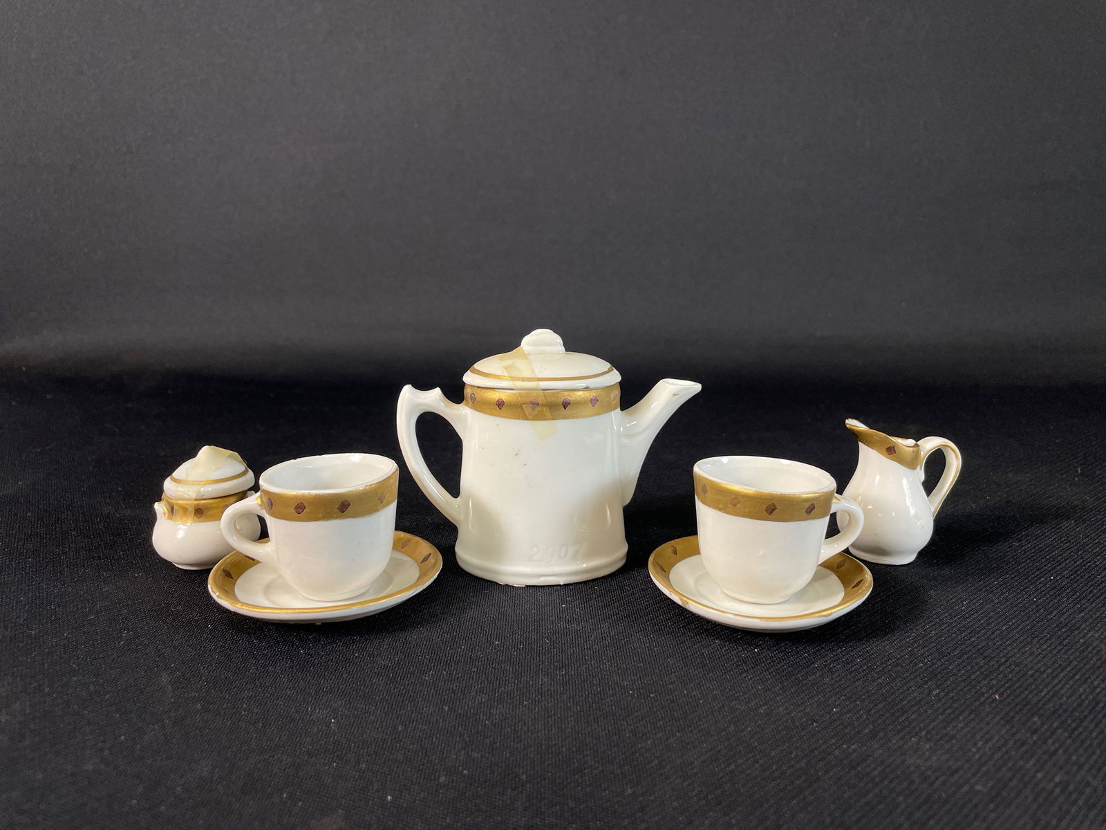 (7) Piece Miniature Tea Set (1 of 1)