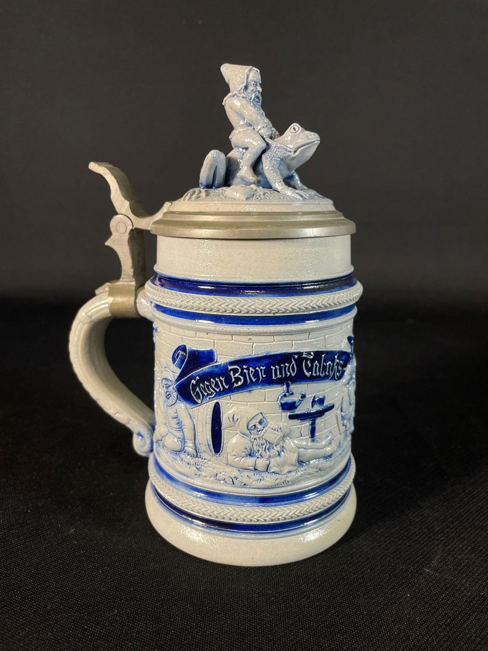 Reinhold Hanke No. 957 Gnomes Stein w/ Figural Lid, Germany (1 of 6)