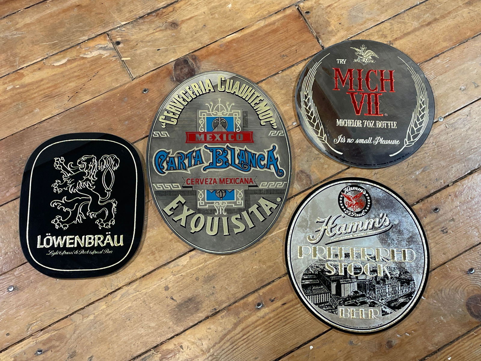 (4) Unframed Beer Signs (1 of 5)