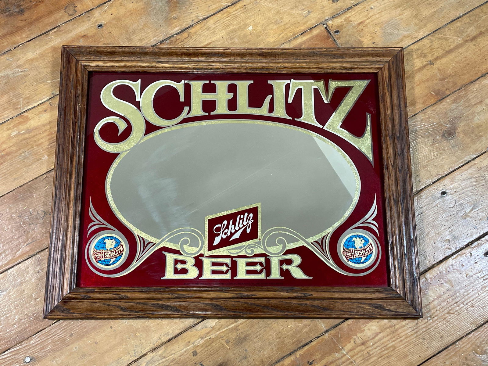 Wood Framed Schlitz Beer Sign (1 of 3)