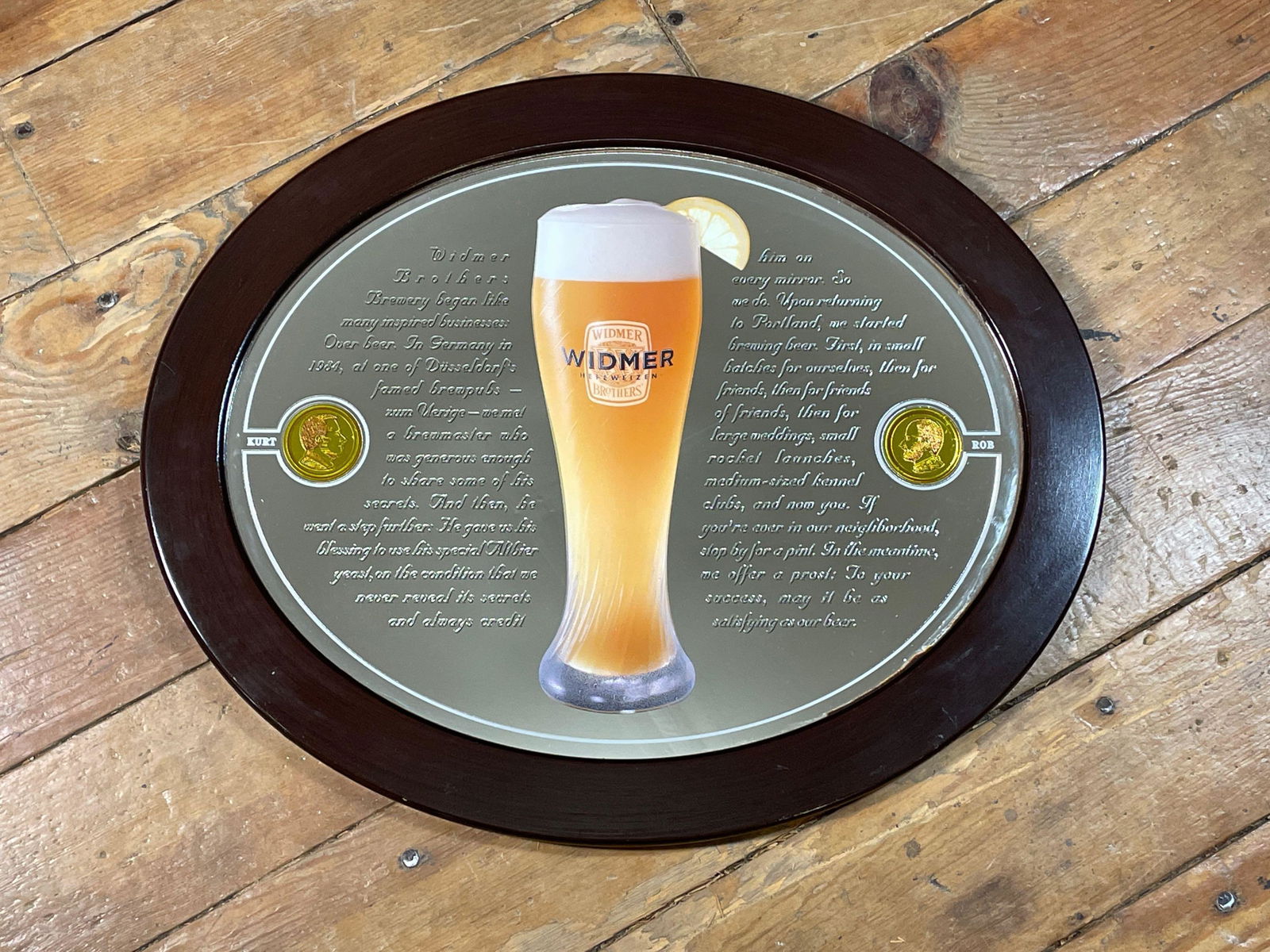 Widmer Oval Beer Sign (1 of 2)