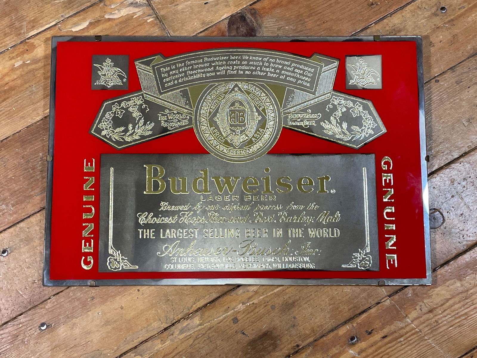 Budweiser Beer Sign (1 of 2)