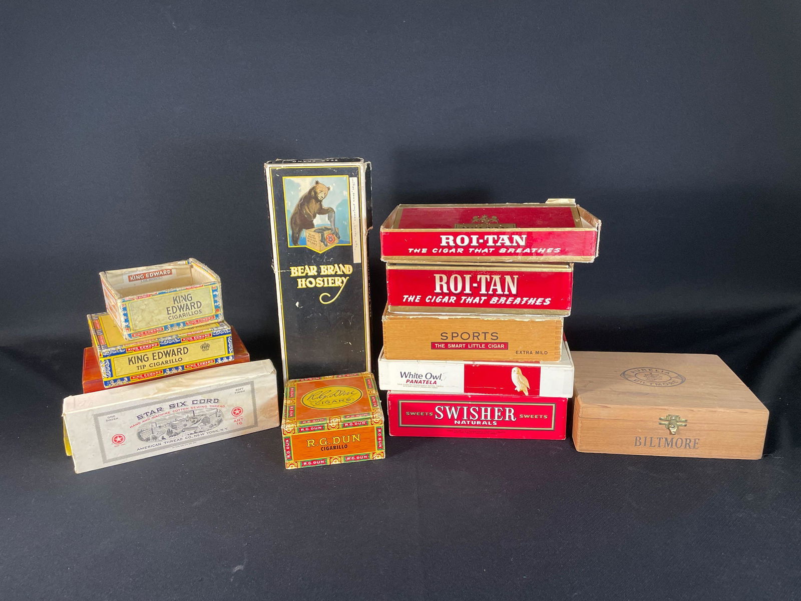 Large Assortment Of Vintage Cigar Boxes (1 of 1)