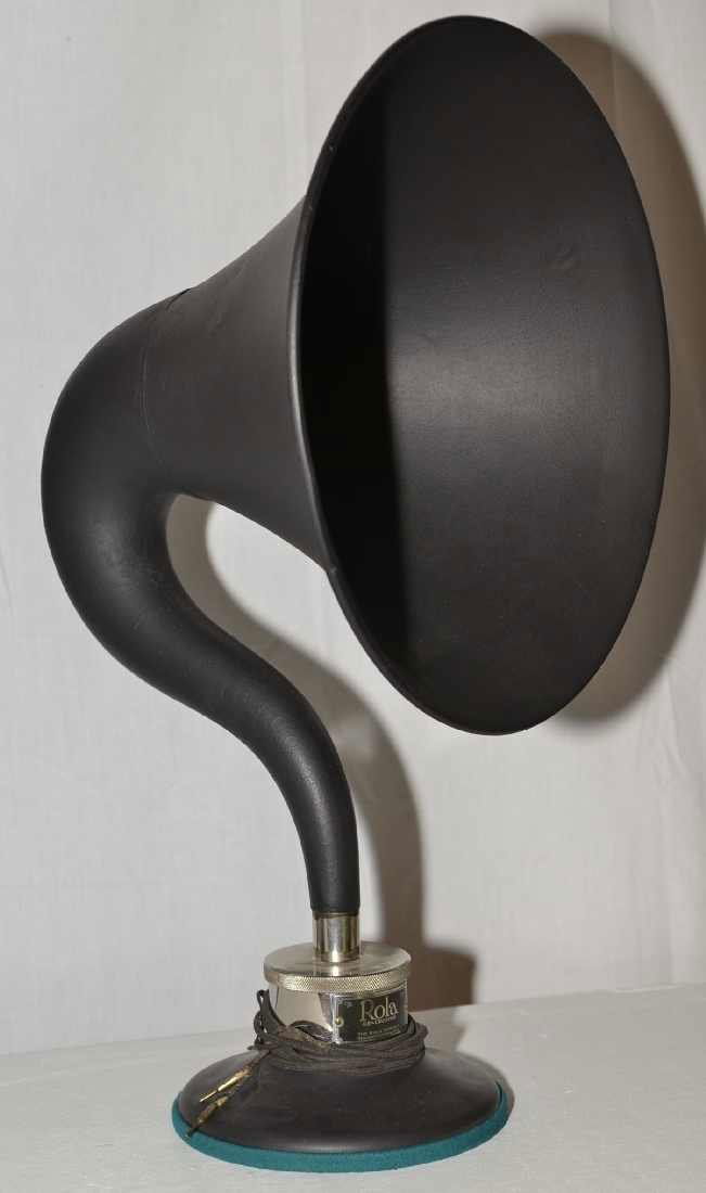 12 RADIO HORN SPEAKER MARKED "THE ROLA RECREATOR THE Nov 10, 2012