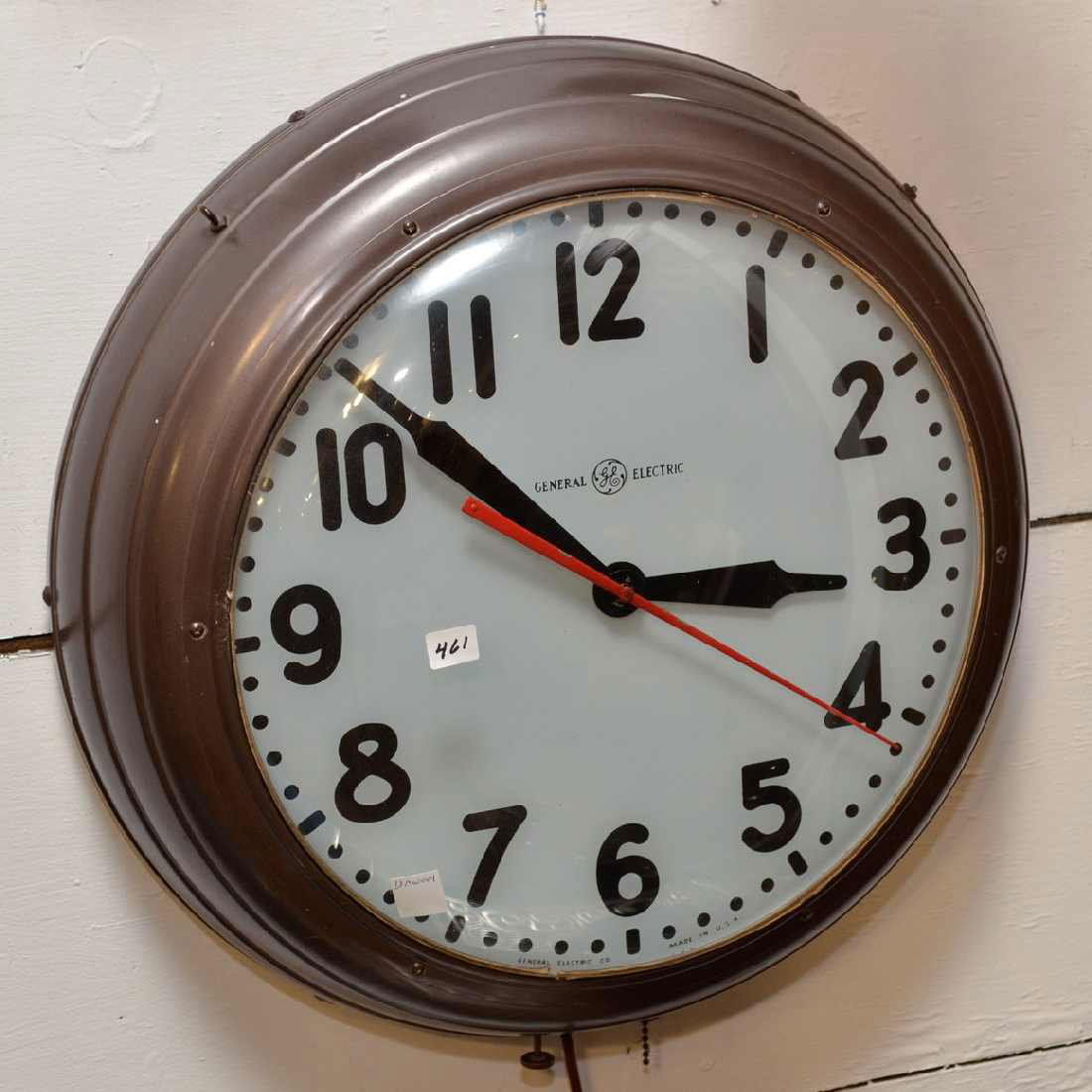 461 ILLUMINATED GENERAL ELECTRIC MDL 1L1215 WALL CLOCK Nov 10, 2012