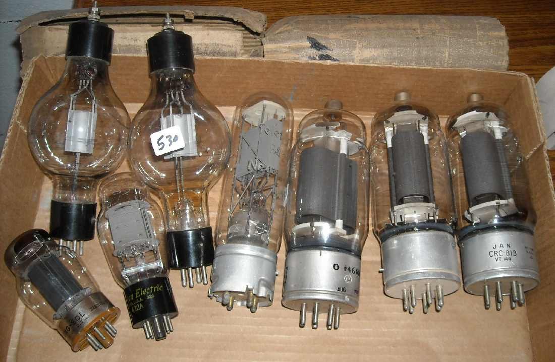 TUBES INCLUDING 6550 TUNGSOL, TELEFUNKEN 237, WEST: TUBES INCLUDING 6550 TUNGSOL, TELEFUNKEN 237, WESTERN ELECTRIC 422A, (3) CRC813A & (2) NATIONAL RECTIFIERS
