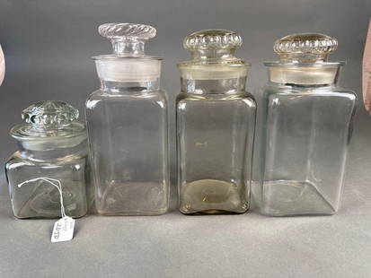 Very Early Apothecary Jars 4 total: Very Early Apothecary Jars 4 total