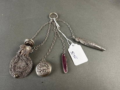 Victorian Chatelaine Partially Sterling: Victorian Chatelaine Partially Sterling Low Estimate: 100.00 High Estimate: 200.00