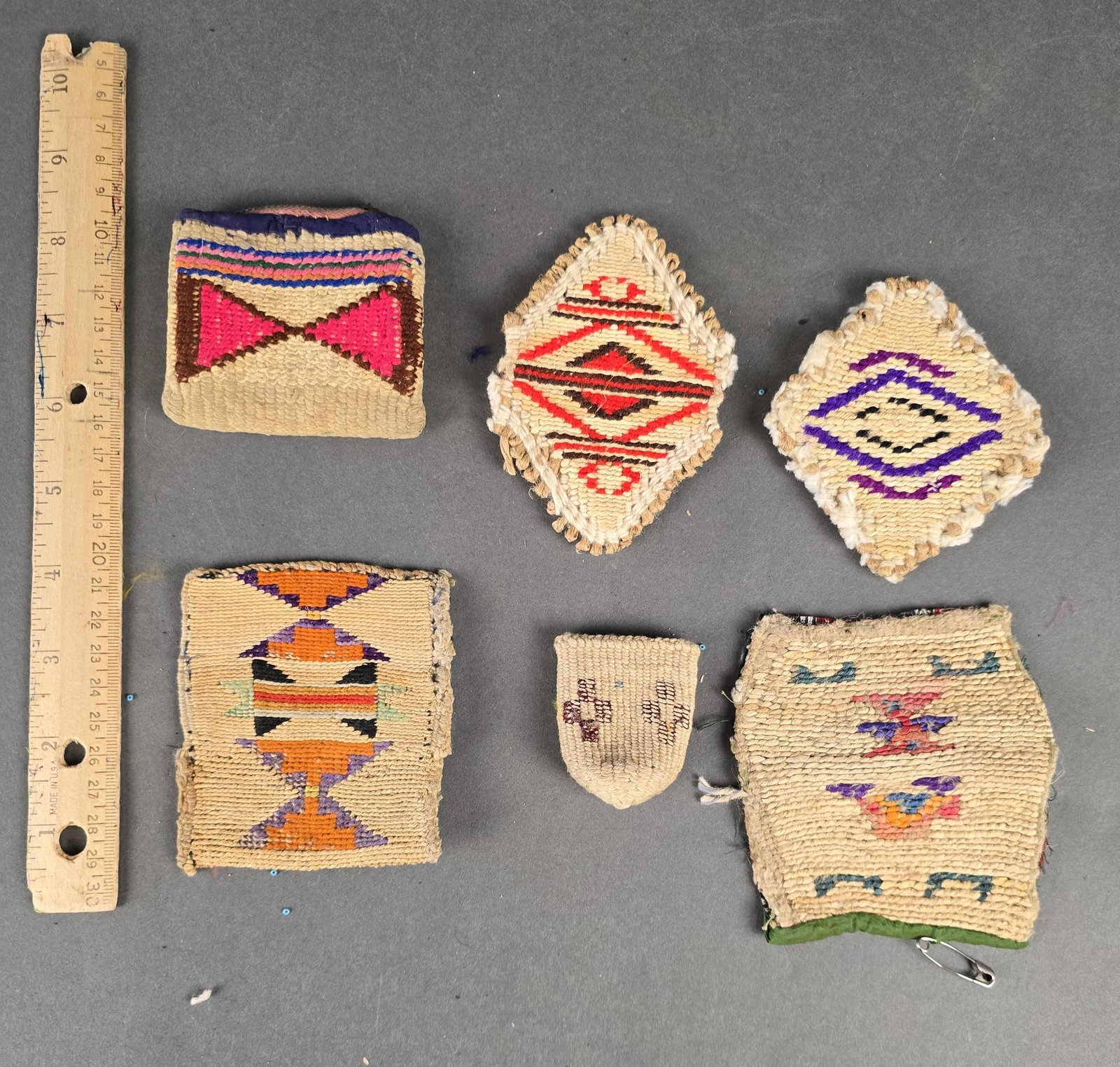 Native American Corn husk pieces: Nez Perce items Low Estimate: 20.00 High Estimate: 60.00