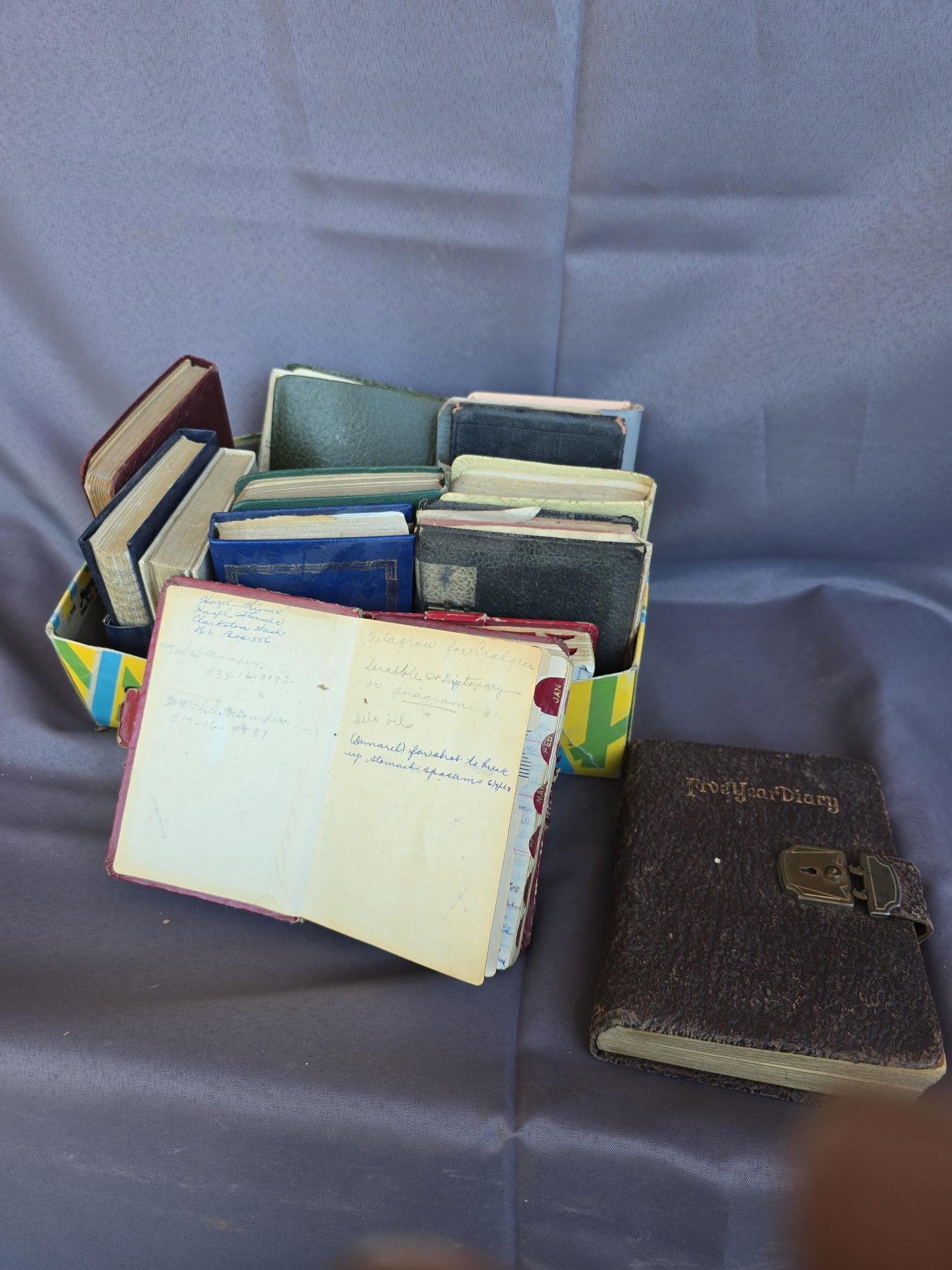 15 small diaries from the 1940s by Hazel Stiner: Hazel was from Clarkston, Wa.