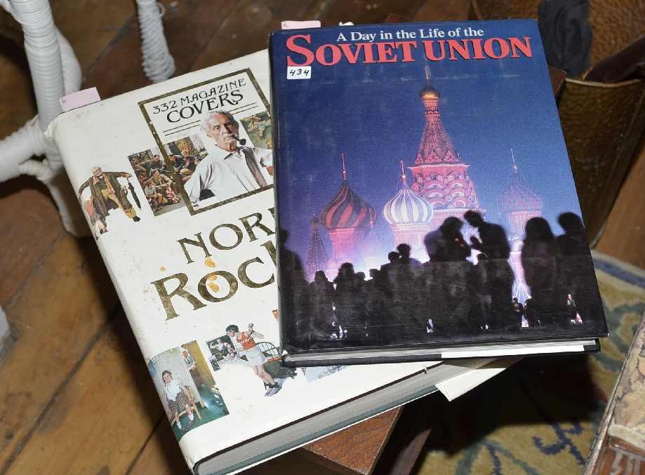 2 COFFEE TABLE BOOKS, "A DAY IN THE LIFE OF THE SOVIET: 2 COFFEE TABLE BOOKS, "A DAY IN THE LIFE OF THE SOVIET UNION', & "NORMAN ROCKWELL 332 MAGAZINE COVERS".