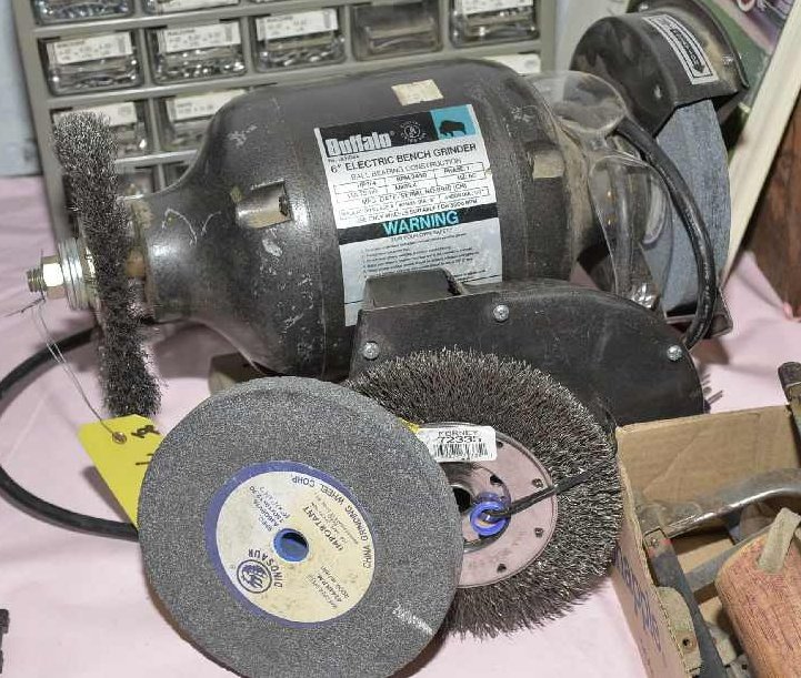BUFFALO 6" BENCH GRINDER.: BUFFALO 6" BENCH GRINDER.