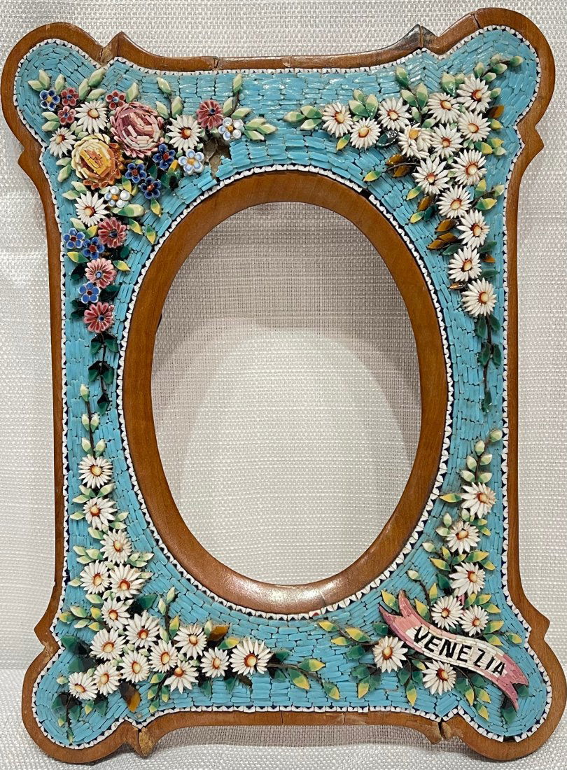 Large Micromosaic and Wood Frame (1 of 3)