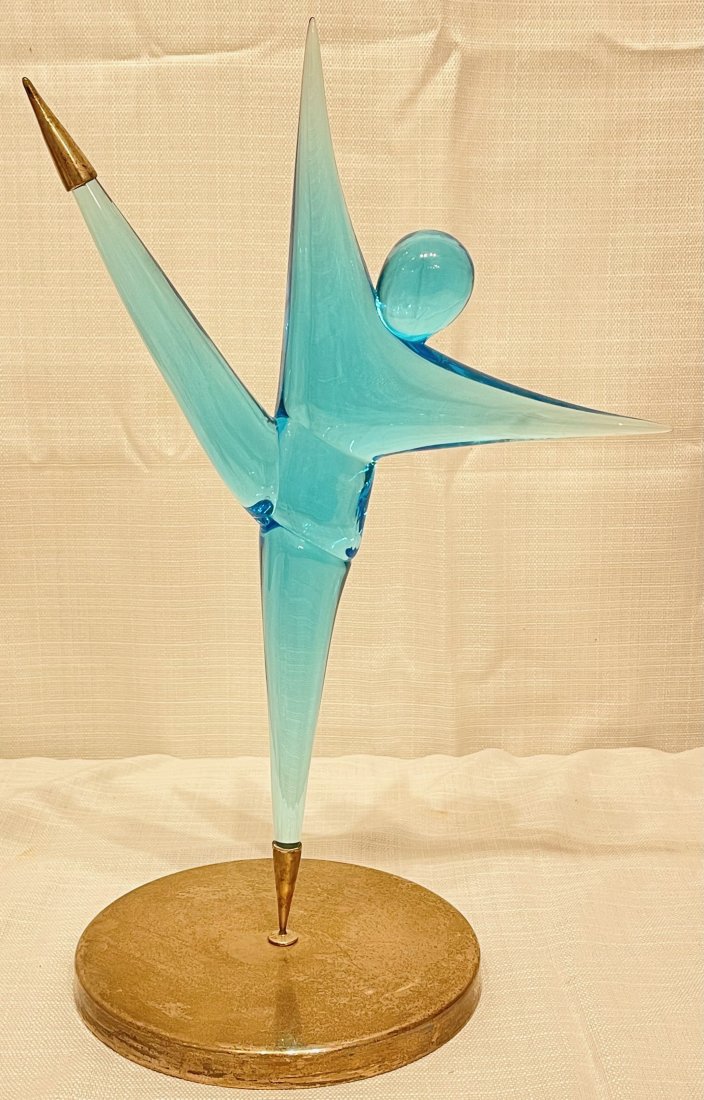 I Lirici Italian Murano Glass Dancer Sculpture on Sterling Silver Base (1 of 3)