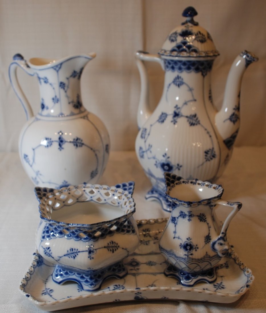 Assembled Lot of Blue and White Royal Copenhagen (1 of 3)