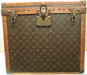 c1940s Louis Vuitton Trunk Retailed by Saks 5th Avenue