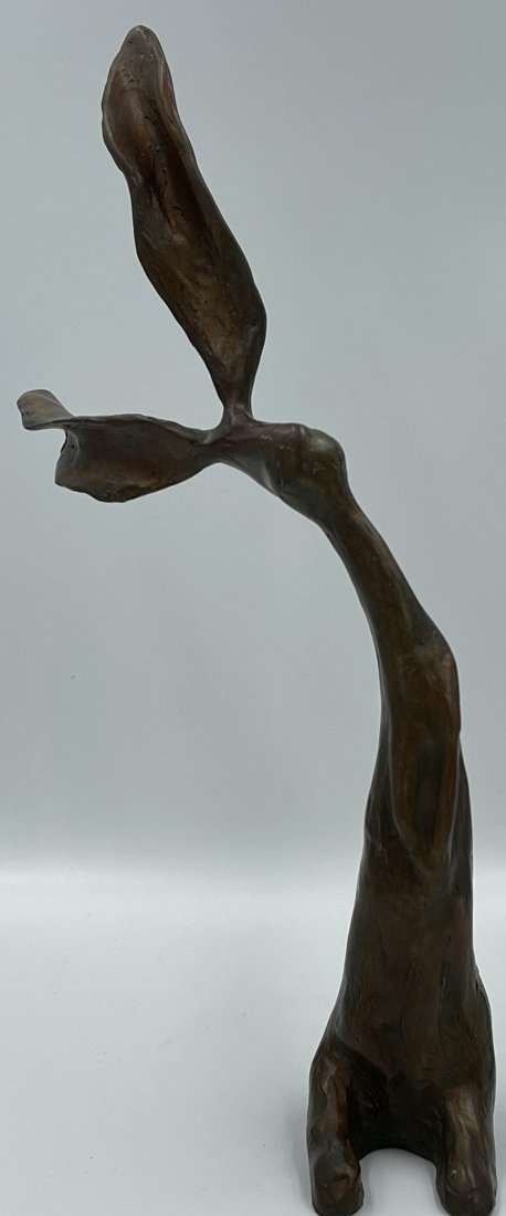 Jim Budish (b. 1951 - ) Colorado, Whimsical Modernist Rabbit Sculpture titled Chauncey (1 of 6)