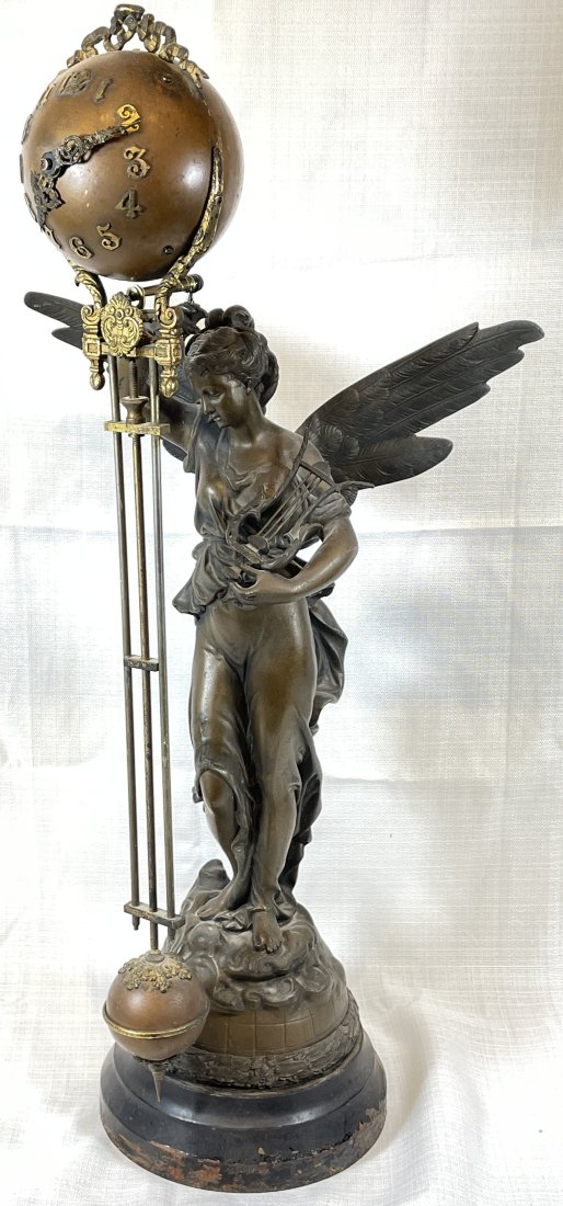 Ansonia Figural Swinger Clock "Gloria" (1 of 7)