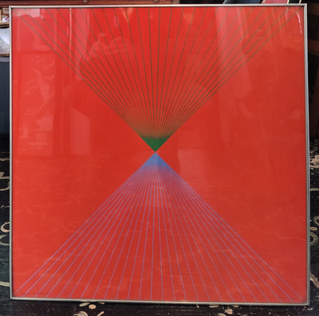 Richard Anuszkiewicz L/E Op Art Silkscreen Paris Review (1 of 3)