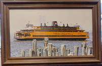 Photorealist O/B M Herbert Staten Island Ferry & WTC