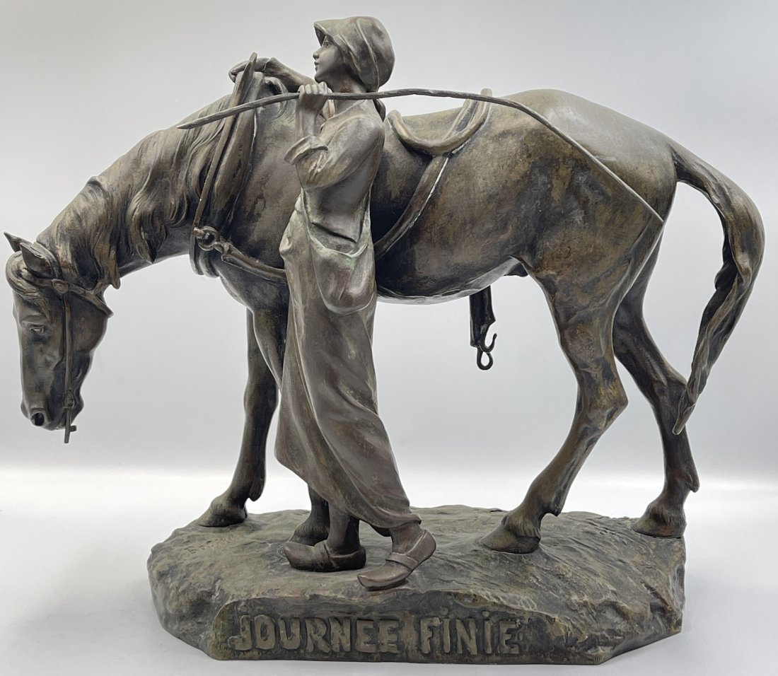 Antoine Bofill (1890-1939) Bronze Titled Journee Finie (1 of 6)