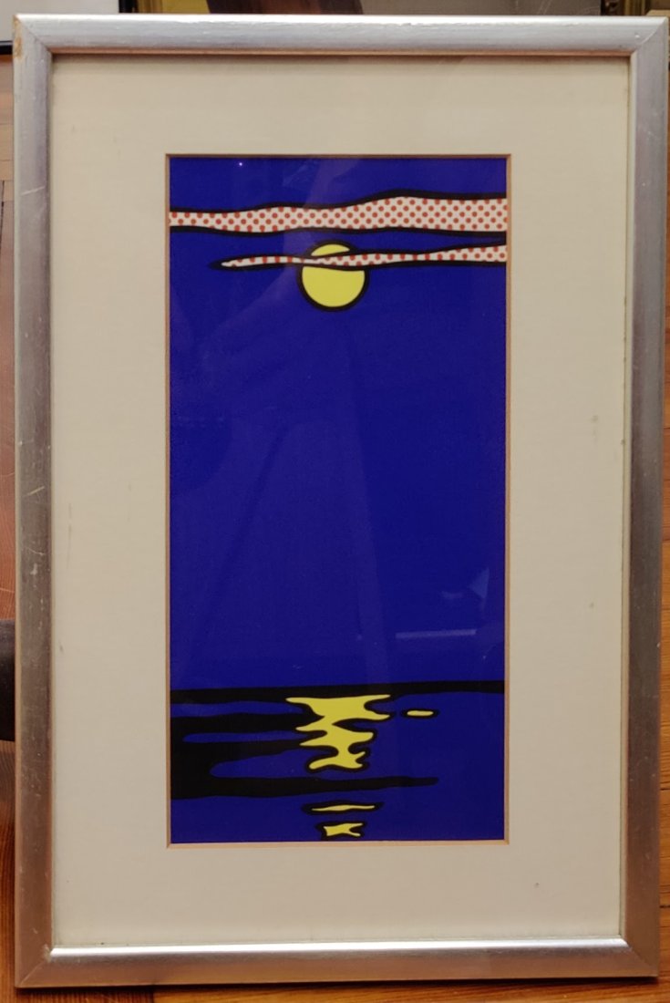 After Roy Lichtenstein Moonscape Screenprint by Multiples 1969 (1 of 3)